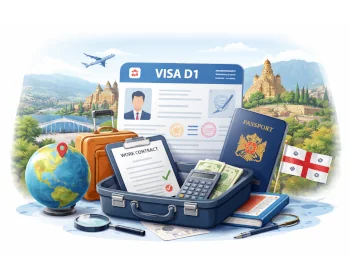 D1 visa in Georgia: work visa, work permit, and residence permit in 2026