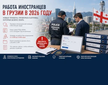 Работа иностранцев в Грузии в 2026 году: проверки, штрафы, ПТД и новые правила для ИП и сотрудников